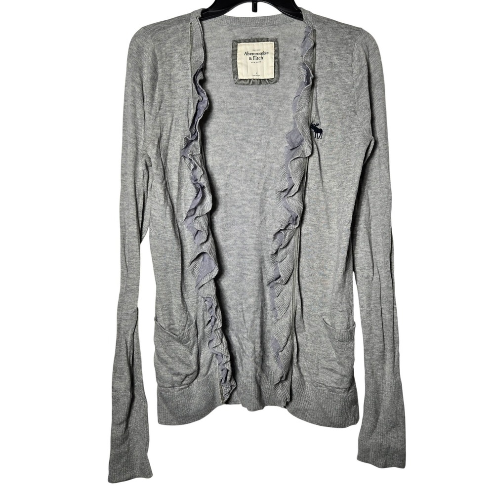 Abercrombie & Fitch Open‎ Front Cardigan Large Elena Gilbert Bella Swan Y2K